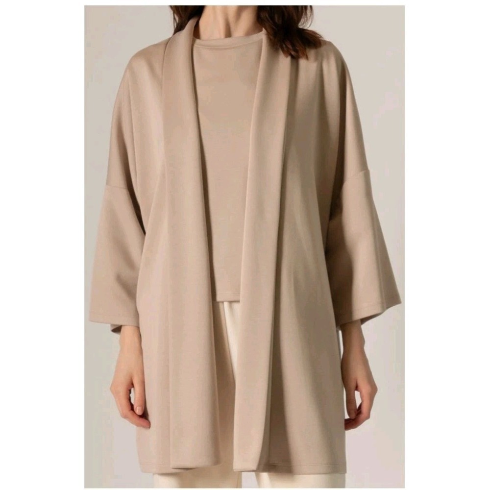 P.CILL Amelia Oversized Cardigan Open Fron Taupe NWT $98 Top S/M